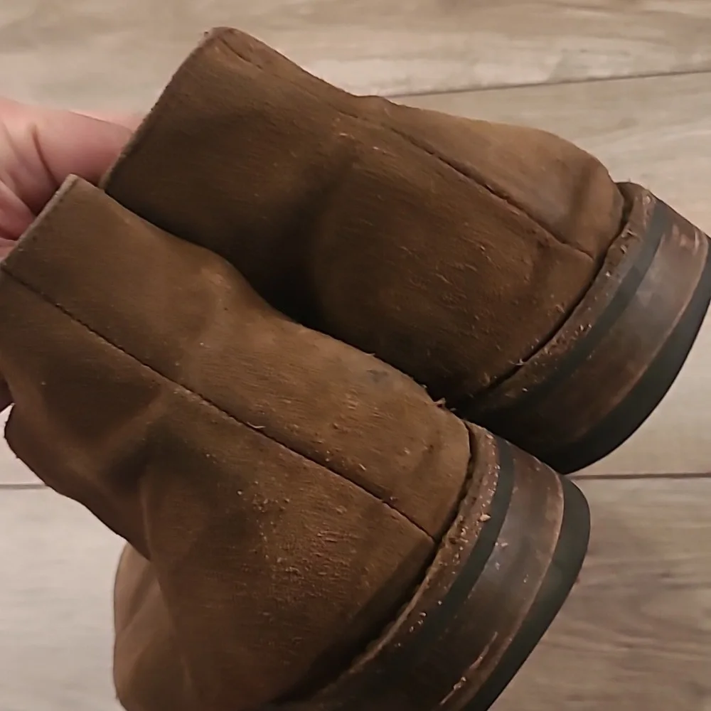 THURSDAY BOOTS Tan Light Brown Suede‎ Leather Sz 11.5 Mens Lace Up Boots